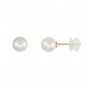 Boucles d'Oreilles - Puces Perles de Culture 0.60cm - Or Jaune - Femme ou Enfant