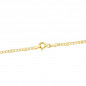 Collier Chaine Or 18 Carats 750/000 Jaune Maille Alternée Figaro - 45cm