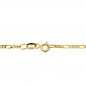 Collier Chaine Or 18 Carats 750/000 Jaune Maille Alternée Figaro - 60cm