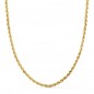 Collier Chaine Or 18 Carats 750/000 Jaune Maille Corde - 45cm