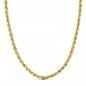 Collier Chaine Or 18 Carats 750/000 Jaune Maille Corde - 45cm