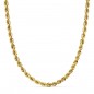 Collier Chaine Or 18 Carats 750/000 Jaune Maille Corde - 50cm