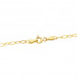 Collier Chaine Or 18 Carats 750/000 Jaune Maille Forçat - 40cm