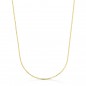 Collier Chaine Or 18 Carats 750/000 Jaune Maille Forçat - 40cm