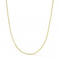 Collier Chaine Or 18 Carats 750/000 Jaune Maille Forçat - 50cm