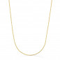 Collier Chaine Or 18 Carats 750/000 Jaune Maille Forçat - 45cm