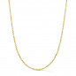 Collier Chaine Or 18 Carats 750/000 Jaune Maille Forçat - 50cm