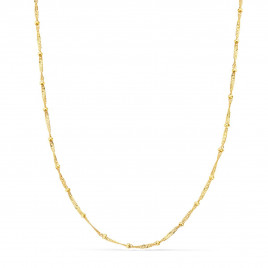 Collier Chaine Or 18 Carats 750/000 Jaune Maille Singapour - 40cm