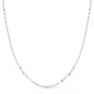 Collier Chaine Or 18 Carats 750/000 Blanc Maille Marine - 40cm