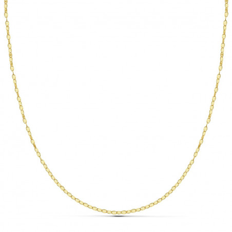 Collier Chaine Or 18 Carats 750/000 Jaune Maille Marine - 40cm