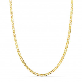 Collier Chaine Or 18 Carats 750/000 Jaune Maille Marine - 45cm