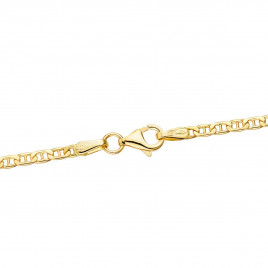 Collier Chaine Or 18 Carats 750/000 Jaune Maille Marine - 45cm