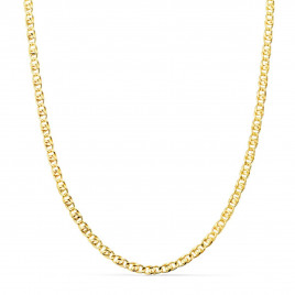 Collier Chaine Or 18 Carats 750/000 Jaune Maille Marine - 45cm