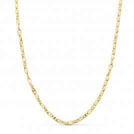 Collier Chaine Or 18 Carats 750/000 Jaune Maille Marine - 50cm