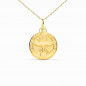 Collier - Médaille Saint Esprit Or Jaune - Chaîne Dorée - Gravure Offerte