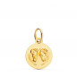 Pendentif Médaille Or 18 Carats 750 Jaune - Zodiaque Bélier - Chaine et Gravure Offertes