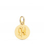 Pendentif Médaille Or 18 Carats 750 Jaune - Zodiaque Capricorne - Chaine et Gravure Offertes