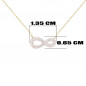 Collier Or Jaune et Diamants - Motif Infini Infinity – Femme