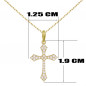 Collier - Croix Or Jaune - Chaine Dorée Offerte - Femme ou Enfant