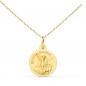 Collier - Médaille Saint Michel Or Jaune - Chaîne Dorée - Gravure Offerte