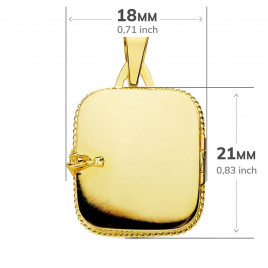 Médaillon Porte Photo - Or 18 Carats 750/1000 + Chaine Offerte