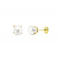 Boucles d'Oreilles Or 18 Carats 750/000 Jaune - Perles de Culture