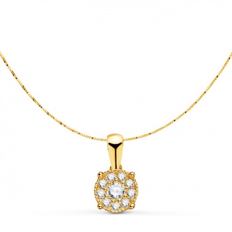 Collier Diamants et Or 18 Carats 750/000 Jaune