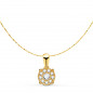 Collier Diamants et Or 18 Carats 750/000 Jaune