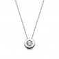 Collier Solitaire Diamant et Or 18 Carats 750/000 Blanc