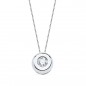 Collier Solitaire Diamant et Or 18 Carats 750/000 Blanc