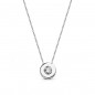 Collier Solitaire Diamant et Or 18 Carats 750/000 Blanc