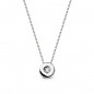 Collier Solitaire Diamant et Or 18 Carats 750/000 Blanc