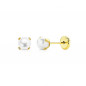 Boucles d'Oreilles Or Jaune - Perles de Culture