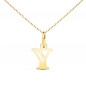 Collier - Pendentif Lettre "Y" Or 750/1000 - Chaine Dorée