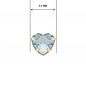 Boucles d'Oreilles Or 18 Carats 750/000 - Zirconiums Topaze Bleue