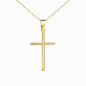 Collier - Médaille Croix Or 18 Carats 750/000 Jaune - Chaine Dorée