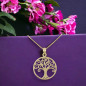 Collier - Pendentif Or Jaune Arbre de Vie - Femme