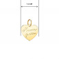 Collier - Pendentif Or Jaune "Maman Je t'aime" - Chaine Dorée - Gravure Offerte