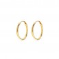 Boucles d'Oreilles Créoles Or 18 Carats 750/000 Jaune