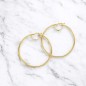 Boucles d'Oreilles Créoles 6cm - Or Jaune - Femme