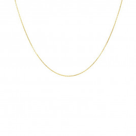 Collier Chaine Forçat Diamantée - Or 18 Carats 750/000 Jaune - Femme ou Enfant