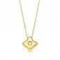 Collier Etoile Solitaire Diamant et Or 18 Carats 750/000 Jaune