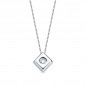 Collier Solitaire Diamant et Or 18 Carats 750/000 Blanc