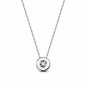 Collier Solitaire Diamant et Or 18 Carats 750/000 Blanc