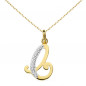 Pendentif Or 18 Carats 750/1000 - Initiale Lettre "C" - Chaine Offerte