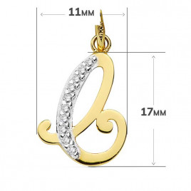 Pendentif Or 18 Carats 750/1000 - Initiale Lettre "C" - Chaine Offerte