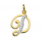 Pendentif Or 18 Carats 750/1000 - Initiale Lettre "D" - Chaine Offerte