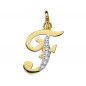 Pendentif Or 18 Carats 750/1000 - Initiale Lettre "F" - Chaine Offerte