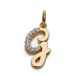 Pendentif Or 18 Carats 750/1000 - Initiale Lettre "G" - Chaine Offerte