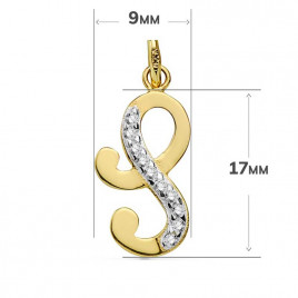 Pendentif Or 18 Carats 750/1000 - Initiale Lettre "S" - Chaine Offerte